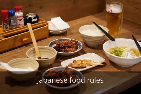 Japanese food rules